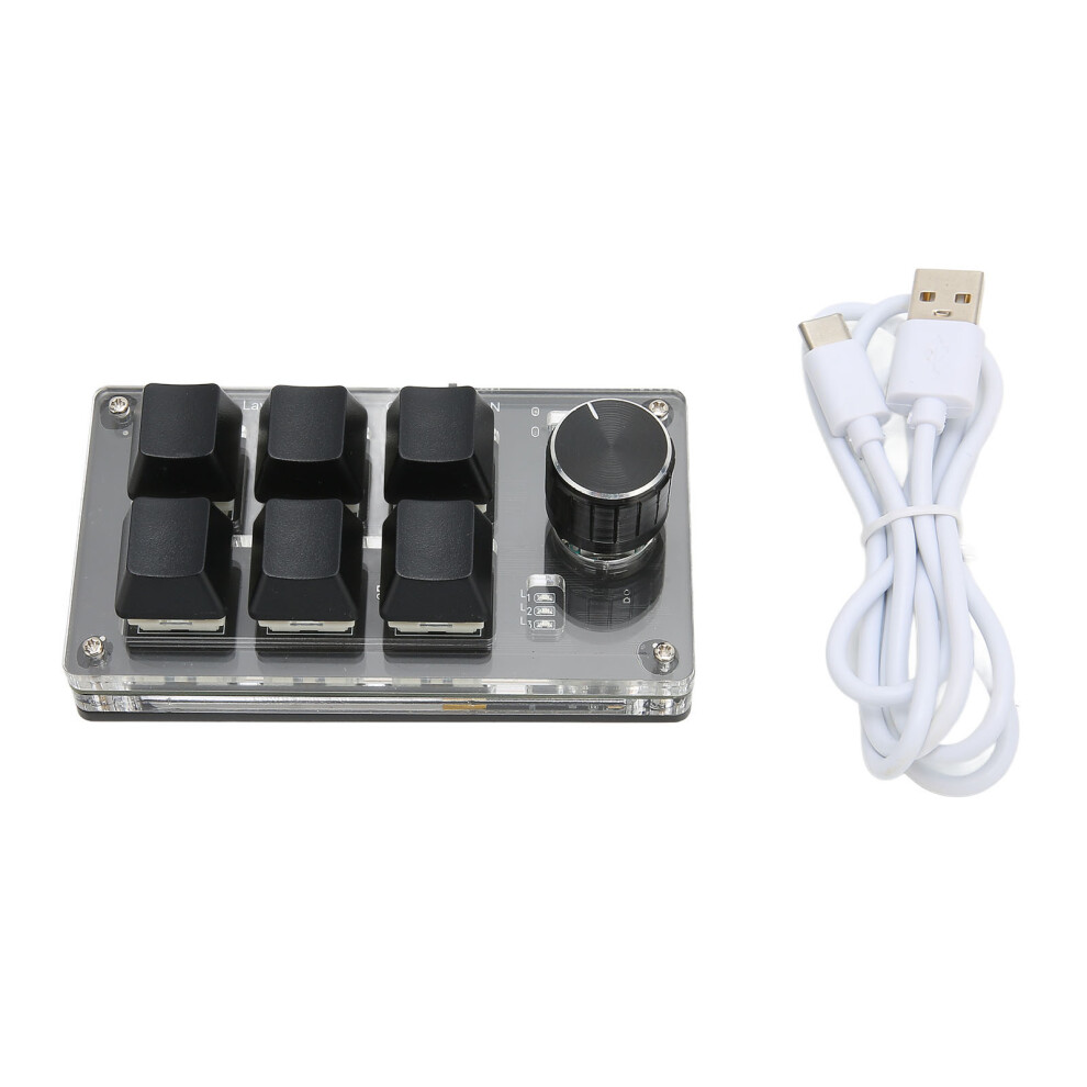Mini Mechanical Keyboard, Innovative Programmable Keypad With Knob For Multimedia Controls And Complex Shortcuts, Onboard Memory For Unmatched 9405630482799