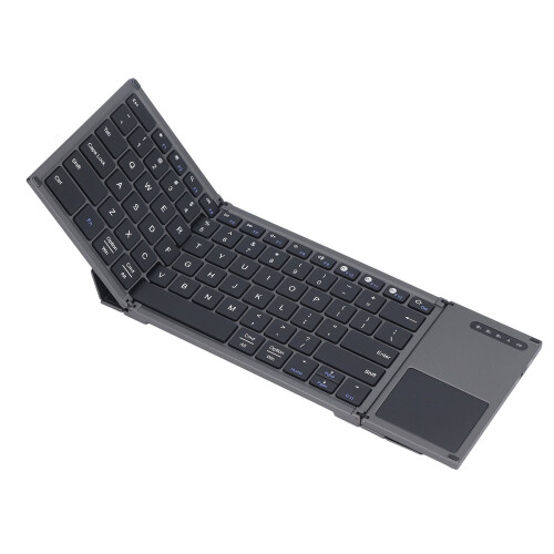 Compact Foldable Bluetooth Keyboard, Portable Wireless Mini Keyboard with Ergonomic Durable Design, for IOS/Win/Android, Office Use, Tablet/Phone 2