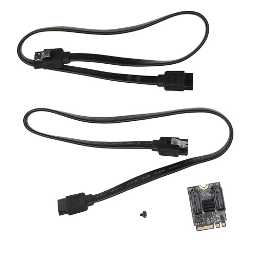 SATA III Data Cable with Locking Latch, Internal Serial ATA Cable for HDD SSD and Optical Drives, 6Gbps Fast Data Transfer Secure Connection for 1