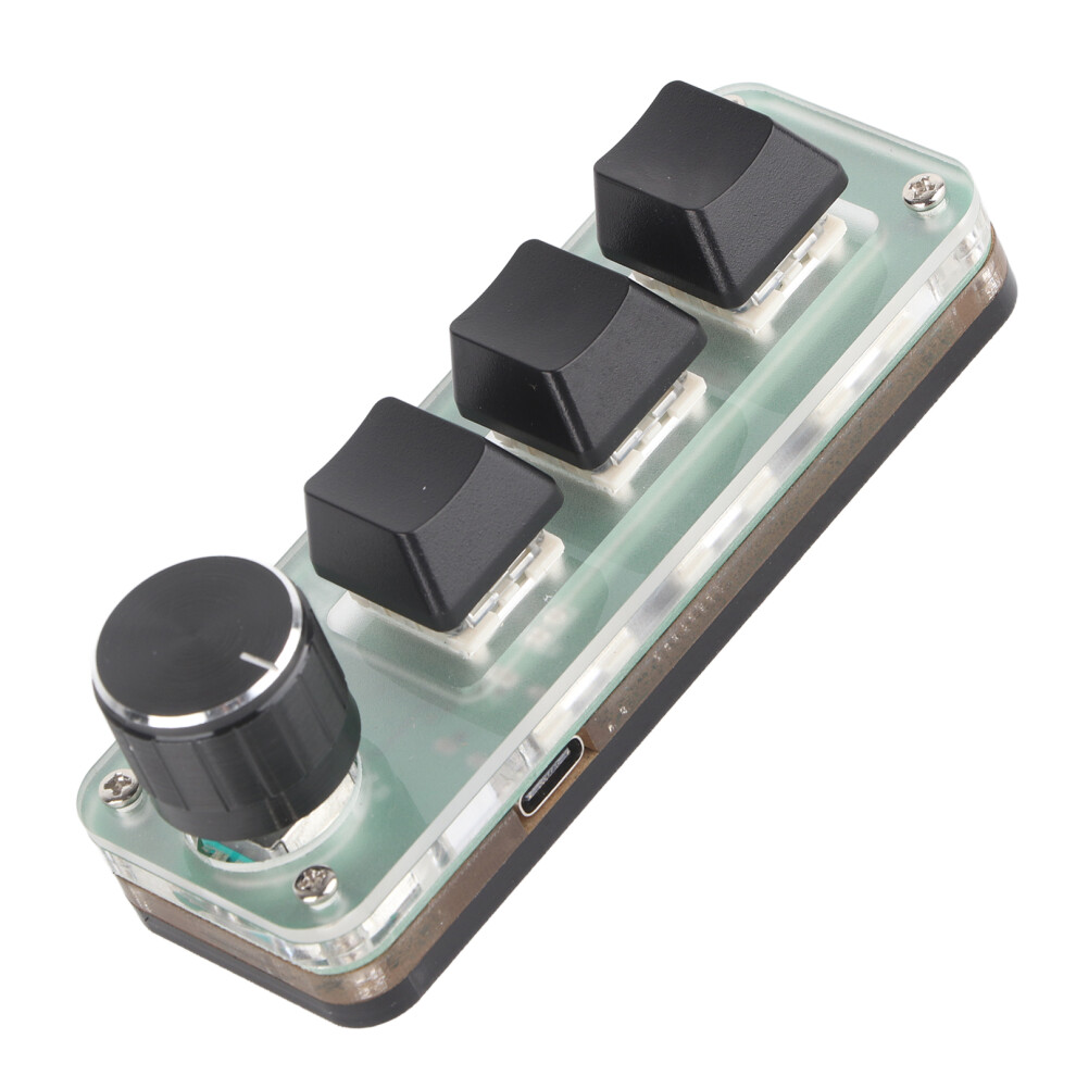 Compact 3-Key Rgb Mechanical Keyboard With Customizable Features 7891374818260