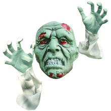 Zombie terrifiant surgissant du jardin, décoration d'Halloween, modèle de zombie plus vrai que nature qui rampe hors de votre jardin, accessoire