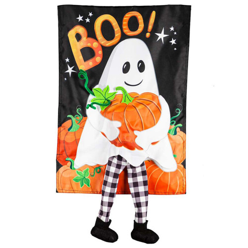 Διακοσμήσεις για το Halloween Spooky3D, Σημαία Κήπου Διπλής Όψης για Εξωτερική Διακόσμηση
