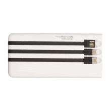 20000mAh Solar Power Bank, Dual USB, Flashlight, Portable White