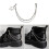 Doppelschichtige Schuhkette,-großer Stern Silberperle 1 3