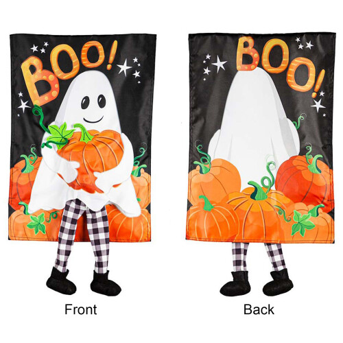 Διακοσμήσεις για το Halloween Spooky3D, Σημαία Κήπου Διπλής Όψης για Εξωτερική Διακόσμηση 2