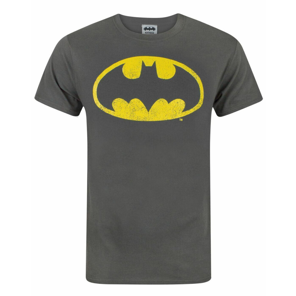 Dc Comics Short Sleeved T-Shirt (Mens ) Grey