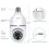 Wireless Wifi Bulb Camera with 355 Rotation & Night Vision E27 Base 12