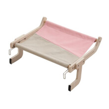 Cat Hammock Bed Window Shelf for Cats, Wooden Perch, 38x54x15cm, Hanging Design, Durable Cat Furniture