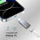 Adapter Lightning (weiblich) auf USB-C (männlich), kompatibel mit iPhone 15 Grey 6