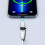 Adapter Lightning (weiblich) auf USB-C (männlich), kompatibel mit iPhone 15 Grey 5