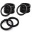 Rundkarabiner / öffnungsbare Ringe 15er-Pack Black 1
