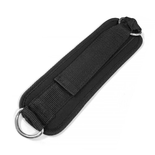 Double D-Ring Ankle Strap for Cable Machines Black 1