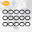 Rundkarabiner / öffnungsbare Ringe 15er-Pack Black 2