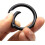 Rundkarabiner / öffnungsbare Ringe 15er-Pack Black 4