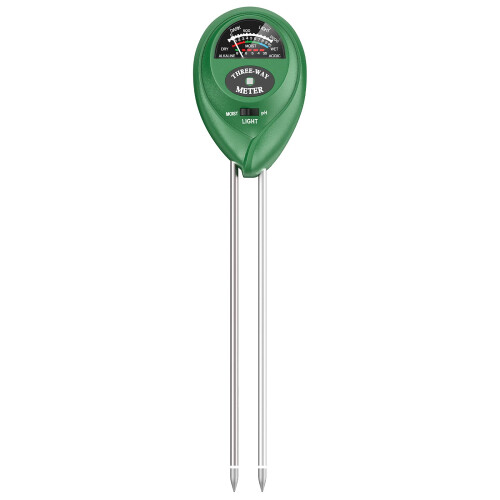 3-in-1 soil meter for light, moisture, pH value
