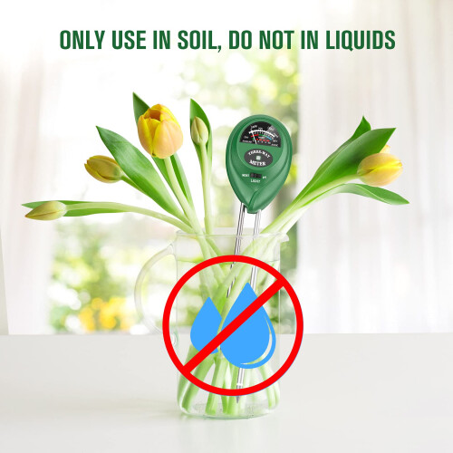 3-in-1 soil meter for light, moisture, pH value 2