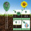 3-in-1 soil meter for light, moisture, pH value 4
