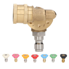 Lot de 7 buses d'arrosage haute pression, 4500 PSI, 2,5 GPM