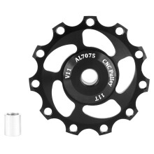 Galet de dérailleur arrière pour vélo, roulements en céramique, alliage d'aluminium léger, transmission fluide, antirouille, durable, compatible