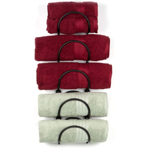 5 Layer Wall Mounted Towel and Wine Rack Organizer Space Saving MultiLayer Storage Easy Mount 2