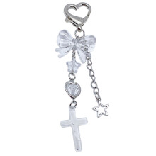 Beaded Phone Lanyard Wrist Strap Butterfly Phone Chain DIY-D