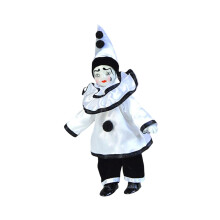 Clown Stuffed Doll Collectible Ceramic Dolls for Festival Desktop Birt