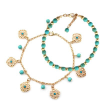 Women Anklet Bead Chain Ankle Bracelet Barefoot Sandal Beach Foot Jewe