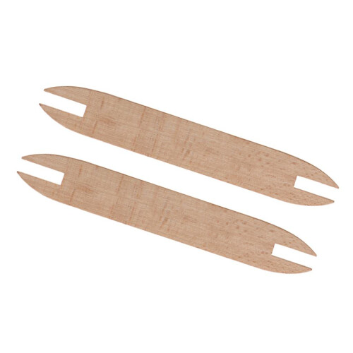 2x Well Sanded Beechwood Weaving Knitting Shuttle Sticks DIY Handcraft