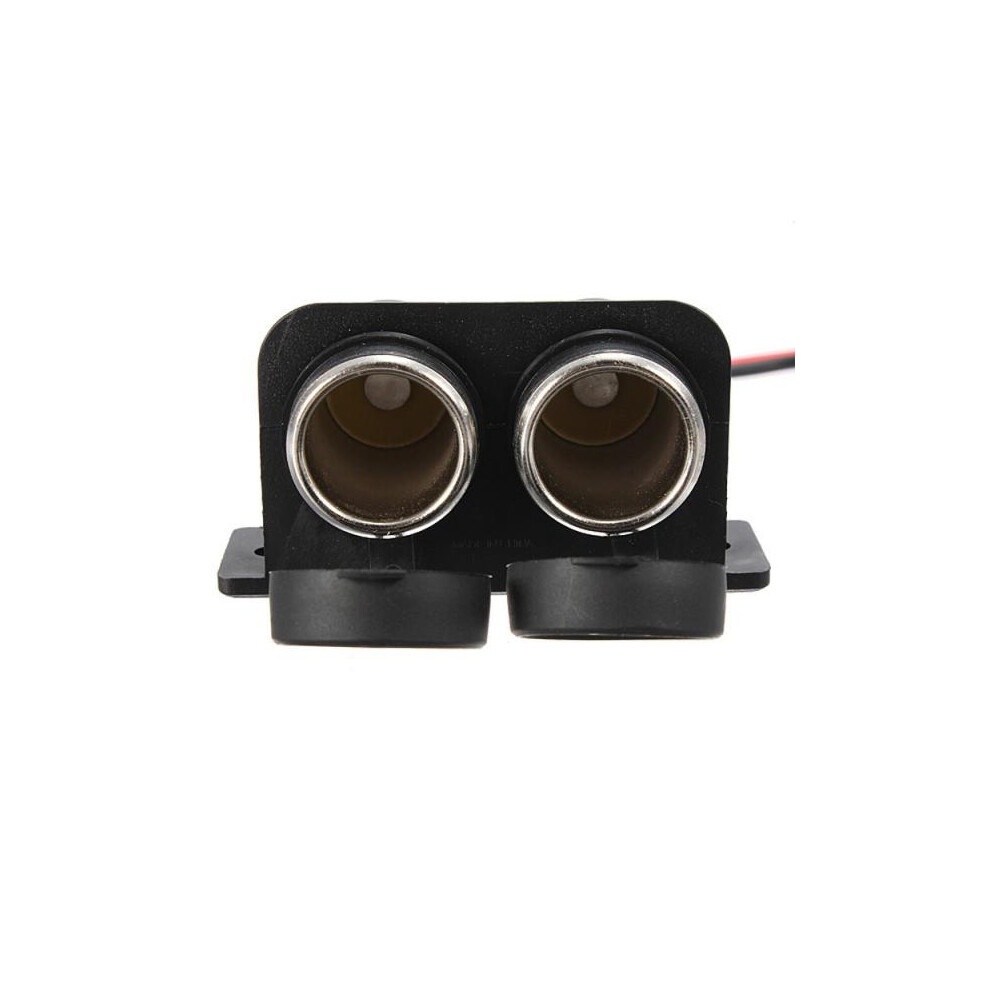 2-Way Motorcycle Car Cigarette Lighter Power Outlet Socket Plug Waterp 6901423003149