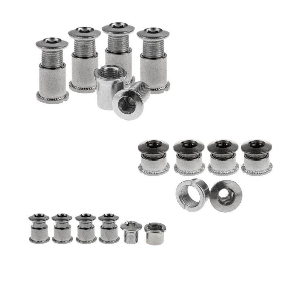 3 Types Crankset Bolts Chainring Bolts & Nuts For Mountain Bike Silver 6901423003408