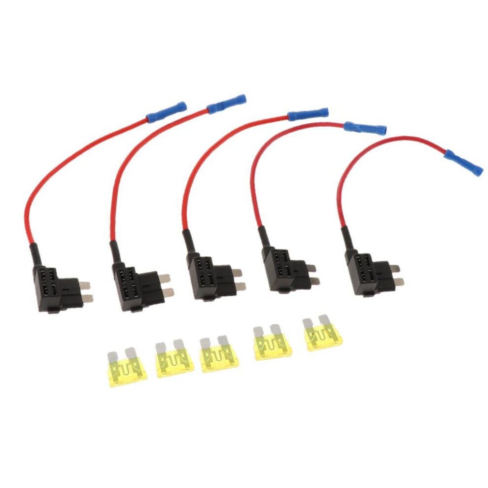 Waterproof In Line Standard Blade Fuse Holder Fuses+20A Amp Kit Car Bo 6901423002111