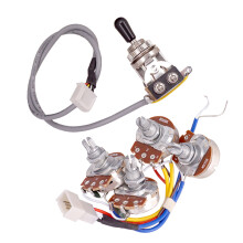 Guitar Circuit Wiring Kit Tone Volume Control A500K B500K Pots Switch