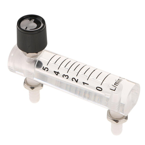 1pc Oxygen Flow Meter Flowmeter with Control Valve for Air 1-10LPM Dev 1