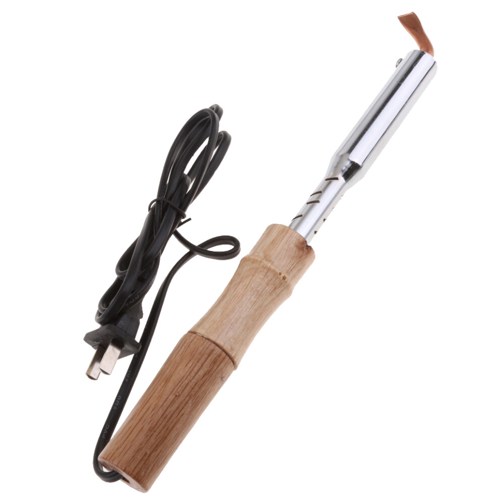 Electric Soldering Iron With Wooden Handle Welding Tool - 75W 6901423004405