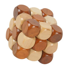 Kids Wooden Ming Lock Building Blocks Brain Teaser Puzzle Toy Cube Mid