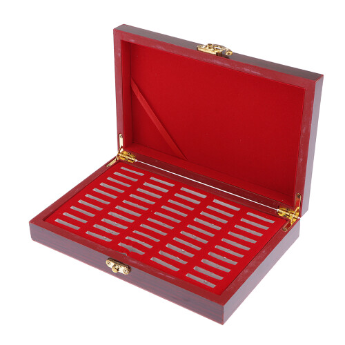Wooden Display Case Storage for 50 Coins 27mm 1