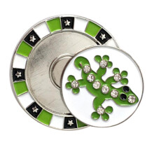Magnetic Golf Cap Clip Ball Marker Zinc Alloy Golfer Training Aid Liza