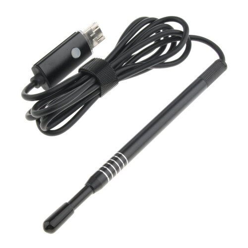 2 in 1 Visual Ear Scoop Ear Borescope 5.5mm Lens 6 LED Adjustable 0.3M 1