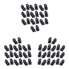 60Pcs Self Adhesive Wire Tie Cable Clips Clamps Holder for Car Dash Ca