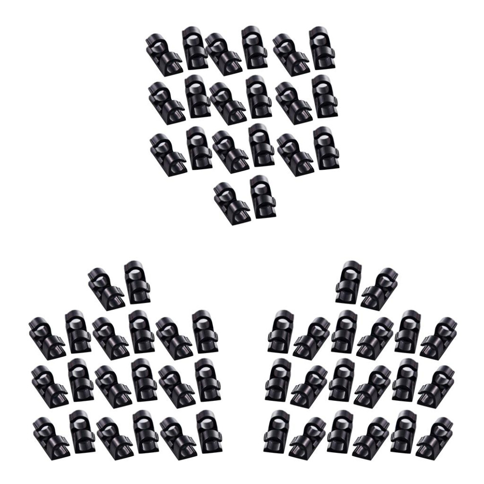 60Pcs Self Adhesive Wire Tie Cable Clips Clamps Holder For Car Dash Ca 6901423005167