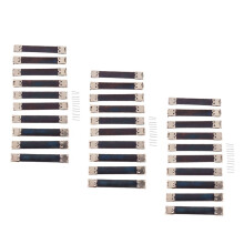 30x Shrapnel Purse Making Supplies Metal Frame Kiss Clasp 10x1.4 cm Si