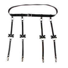 Adjustable Sexy PU Leather Leg Harness Waist Garter Belts Stocking Gar