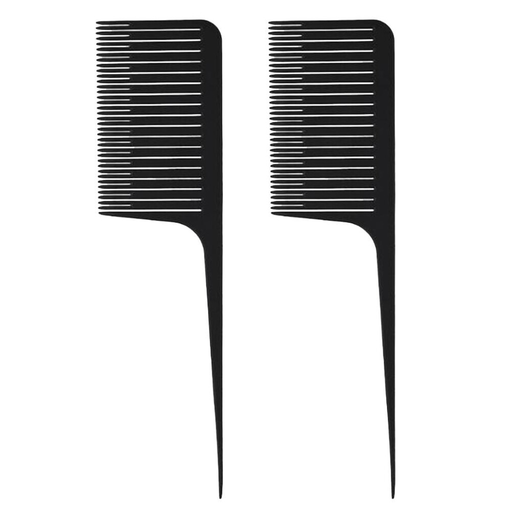 Unisex Black 2X Professional Salon Weaving Highlighting Foiling Hair Comb