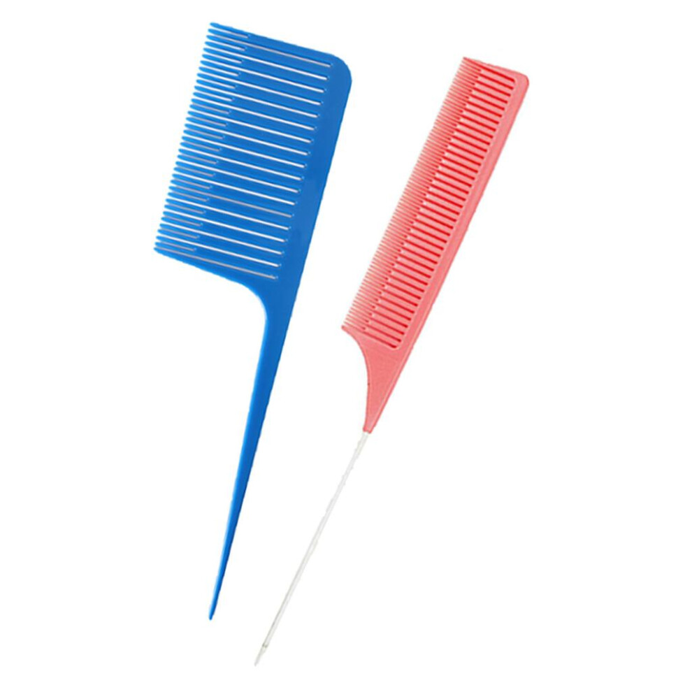 2pcs Professional Weaving Highlighting Foiling Hair Comb for Hair Styl