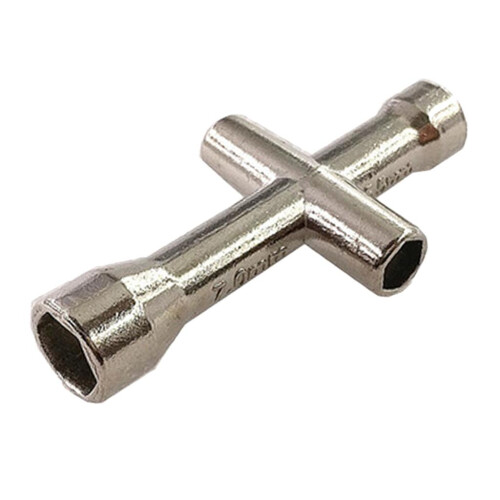 Mini 4 Way Cross Wrench Socket Spanner - 4mm, 5mm, 5.5mm, 7mm Nut Tool 1