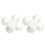10 Pieces Half Round Solid Polystyrene Foam Balls for Christmas Craft 1