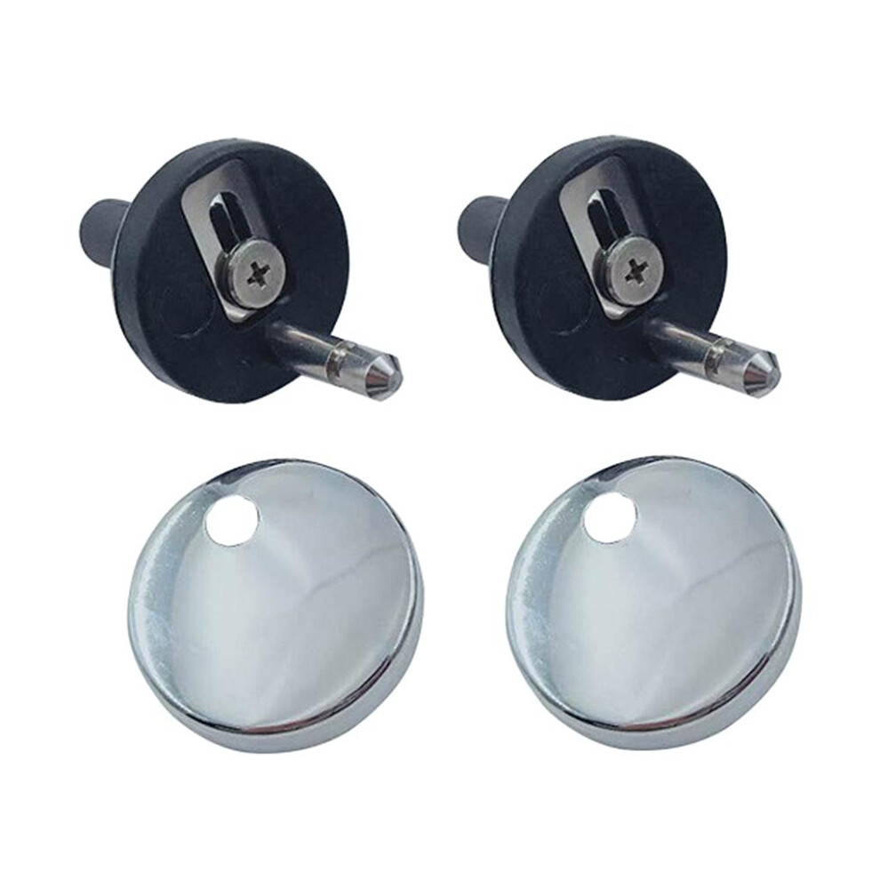 2Pcs Durable Top Fix Toilet Seat Hinge Fittings Quick Release Hinges 6901423007260