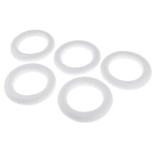 5 Pieces White DIY Circle Ring Styrofoam Foam Material for Art Craft 1