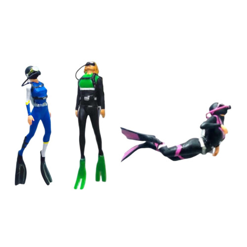 1/64 Diving Figures Resin 1/64 Scale Diving Figures Micro Landscape Bu