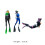 1/64 Diving Figures Resin 1/64 Scale Diving Figures Micro Landscape Bu 2